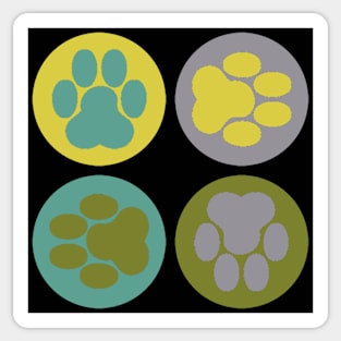 Paws in the greens Sticker